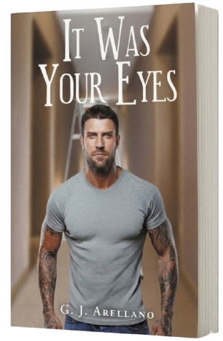 It Was Your Eyes — 3D book mockup by G.J. Arellano